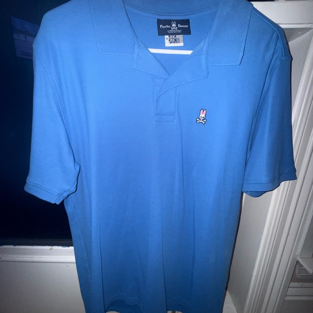 Psycho Bunny Men's Sky Blue Polo Shirt